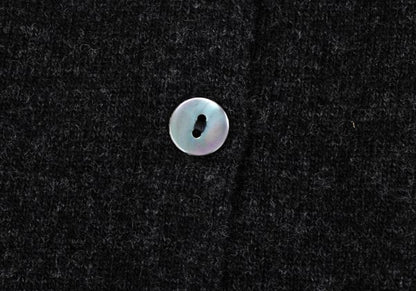 MARGARET HOWELL Charcoal Wool Round Collar Cardigan Size M