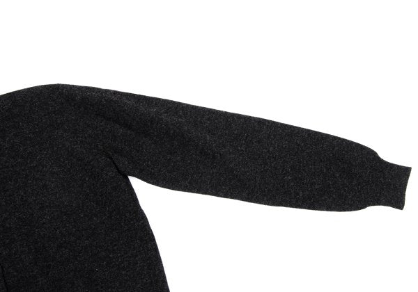 MARGARET HOWELL Charcoal Wool Round Collar Cardigan Size M