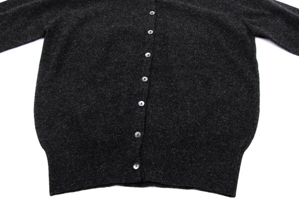 MARGARET HOWELL Charcoal Wool Round Collar Cardigan Size M