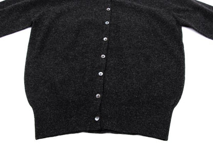 MARGARET HOWELL Charcoal Wool Round Collar Cardigan Size M