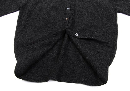MARGARET HOWELL Charcoal Wool Round Collar Cardigan Size M