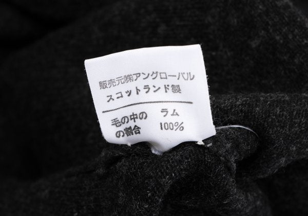 MARGARET HOWELL Charcoal Wool Round Collar Cardigan Size M