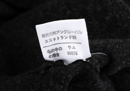 MARGARET HOWELL Charcoal Wool Round Collar Cardigan Size M