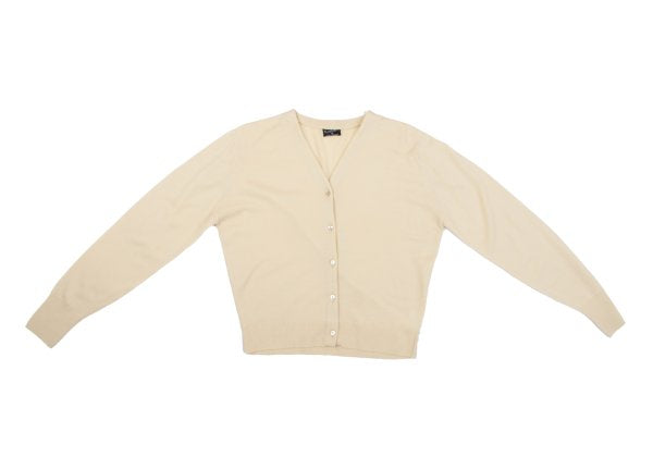 MARGARET HOWELL Wool Knit Cardigan Cream Size M