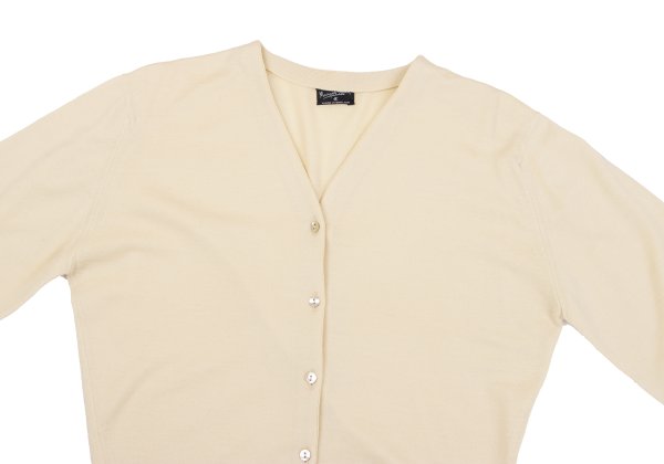 MARGARET HOWELL Wool Knit Cardigan Cream Size M