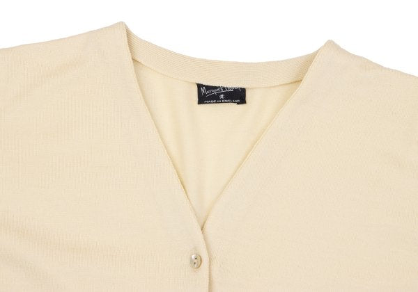 MARGARET HOWELL Wool Knit Cardigan Cream Size M