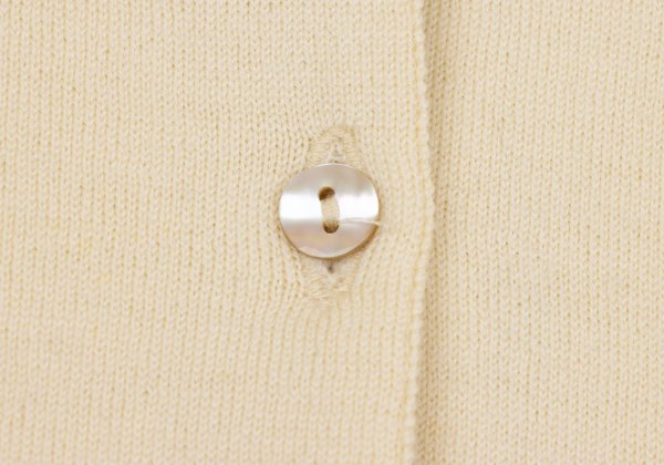 MARGARET HOWELL Wool Knit Cardigan Cream Size M