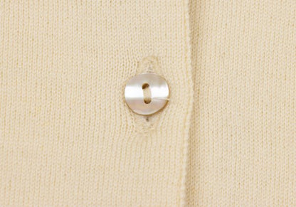 MARGARET HOWELL Wool Knit Cardigan Cream Size M