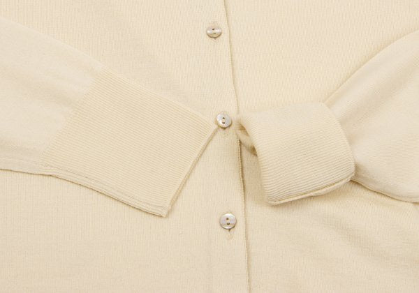 MARGARET HOWELL Wool Knit Cardigan Cream Size M