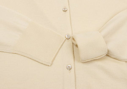 MARGARET HOWELL Wool Knit Cardigan Cream Size M