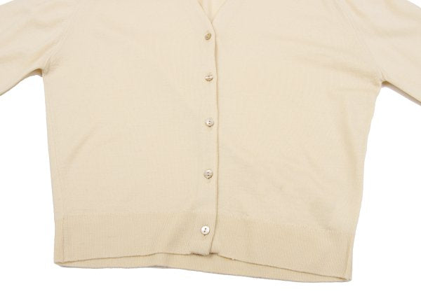 MARGARET HOWELL Wool Knit Cardigan Cream Size M