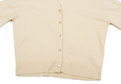 MARGARET HOWELL Wool Knit Cardigan Cream Size M