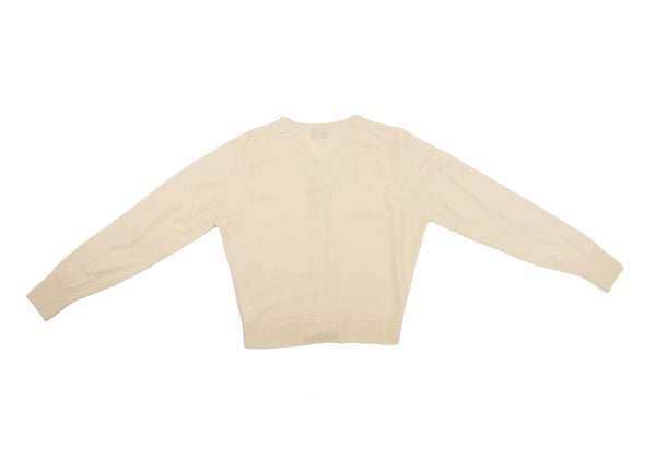 MARGARET HOWELL Wool Knit Cardigan Cream Size M