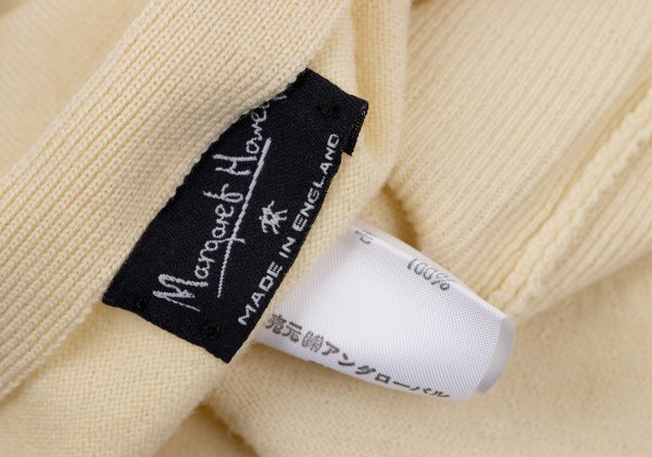 MARGARET HOWELL Wool Knit Cardigan Cream Size M