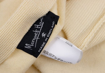 MARGARET HOWELL Wool Knit Cardigan Cream Size M