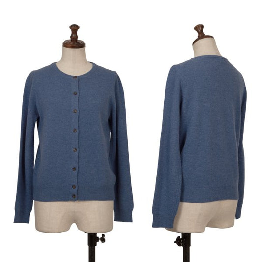 MARGARET HOWELL Cashmere Blend Wool Cardigan Blue Size 2