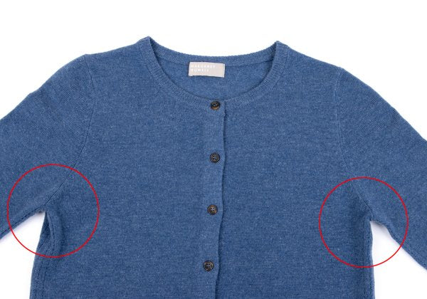 MARGARET HOWELL Cashmere Blend Wool Cardigan Blue Size 2