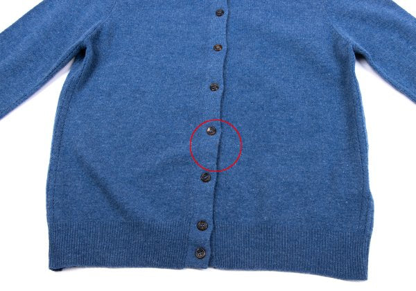 MARGARET HOWELL Cashmere Blend Wool Cardigan Blue Size 2
