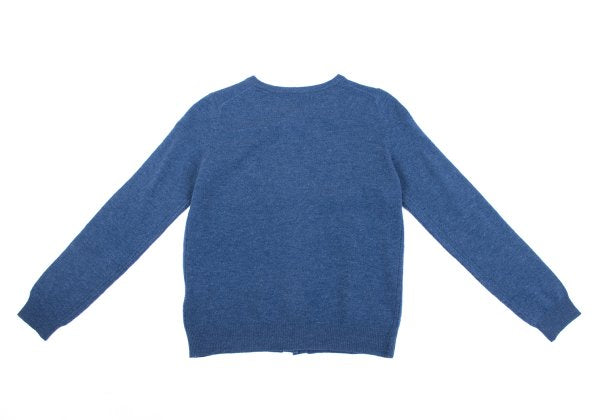 MARGARET HOWELL Cashmere Blend Wool Cardigan Blue Size 2