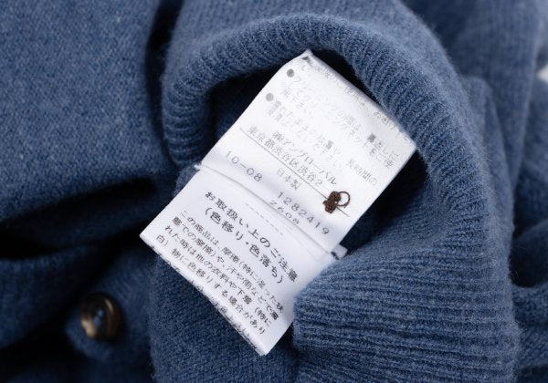 MARGARET HOWELL Cashmere Blend Wool Cardigan Blue Size 2