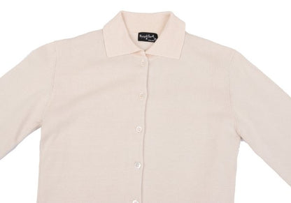 MARGARET HOWELL Light Pink Cotton Collared Cardigan Size M