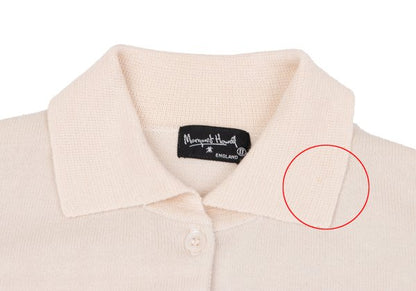MARGARET HOWELL Light Pink Cotton Collared Cardigan Size M