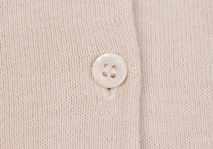 MARGARET HOWELL Light Pink Cotton Collared Cardigan Size M