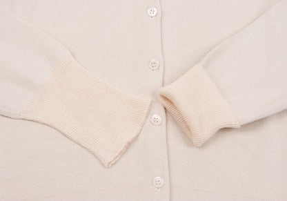 MARGARET HOWELL Light Pink Cotton Collared Cardigan Size M