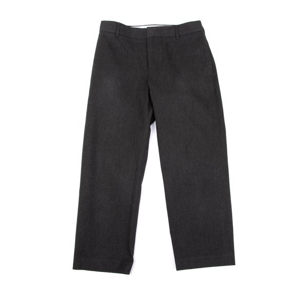 MARGARET HOWELL Cotton Back Belt Cropped Pants Gray Size 3