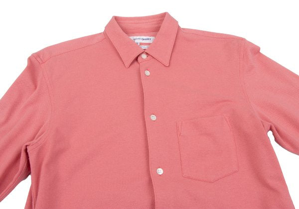 COMME des GARCONS SHIRT Pique Cotton Poly Shirt Pink Size M