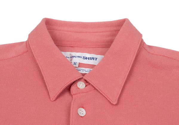 COMME des GARCONS SHIRT Pique Cotton Poly Shirt Pink Size M