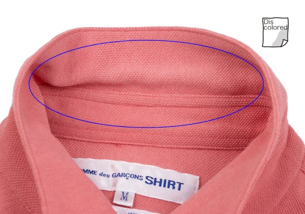 COMME des GARCONS SHIRT Pique Cotton Poly Shirt Pink Size M