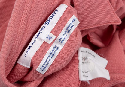 COMME des GARCONS SHIRT Pique Cotton Poly Shirt Pink Size M