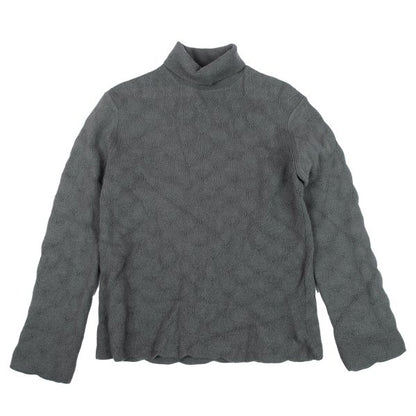 COMME des GARCONS HOMME PLUS Wool Zigzag Sweater Gray Size M