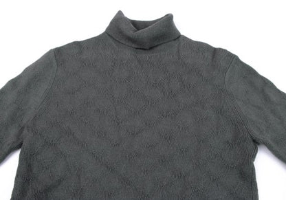 COMME des GARCONS HOMME PLUS Wool Zigzag Sweater Gray Size M