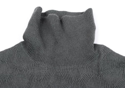 COMME des GARCONS HOMME PLUS Wool Zigzag Sweater Gray Size M