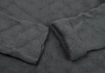 COMME des GARCONS HOMME PLUS Wool Zigzag Sweater Gray Size M