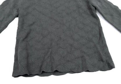 COMME des GARCONS HOMME PLUS Wool Zigzag Sweater Gray Size M