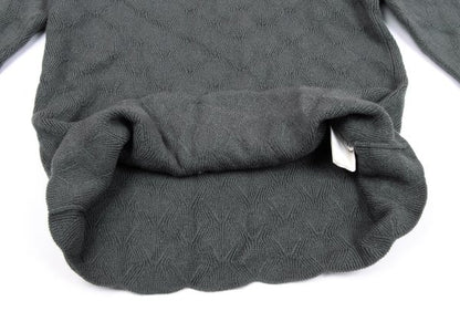 COMME des GARCONS HOMME PLUS Wool Zigzag Sweater Gray Size M