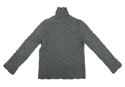 COMME des GARCONS HOMME PLUS Wool Zigzag Sweater Gray Size M