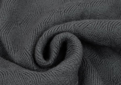 COMME des GARCONS HOMME PLUS Wool Zigzag Sweater Gray Size M