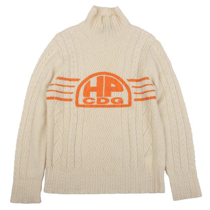 COMME des GARCONS HOMME PLUS Wool Line Knit Ivory Size M