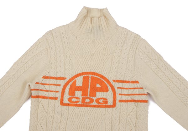 COMME des GARCONS HOMME PLUS Wool Line Knit Ivory Size M