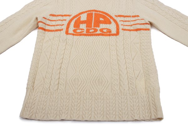 COMME des GARCONS HOMME PLUS Wool Line Knit Ivory Size M
