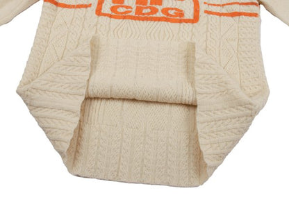 COMME des GARCONS HOMME PLUS Wool Line Knit Ivory Size M