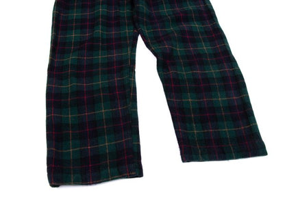 COMME des GARCONS HOMME PLUS Navy Green Check Pants Size XS