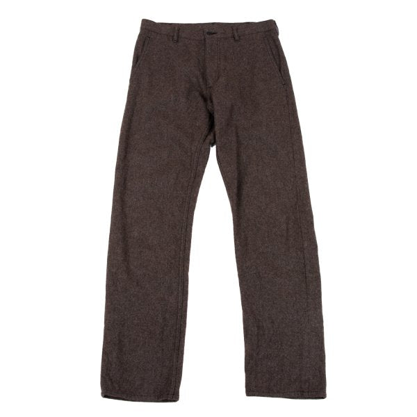 COMME des GARCONS HOMME PLUS Washed Felt Pants Brown Size XS