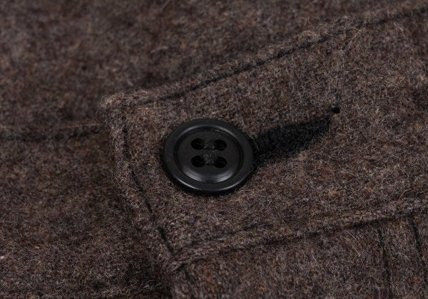 COMME des GARCONS HOMME PLUS Washed Felt Pants Brown Size XS