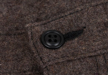 COMME des GARCONS HOMME PLUS Washed Felt Pants Brown Size XS