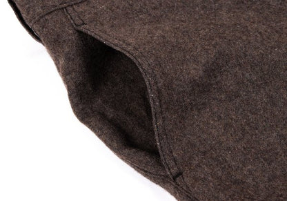 COMME des GARCONS HOMME PLUS Washed Felt Pants Brown Size XS